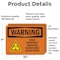 Signmission Radiation & Laser Sign, 7 in H x 10 in W, Vinyl Decal, Rectangle OS-2PACK-WS-D-710-L-12788 - alternate 2